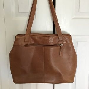 Stone Mountain Shoulder Bag Real Leather Bag Brown 10”x14”